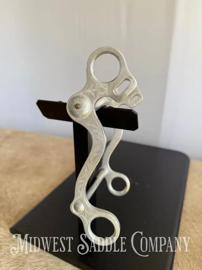 Vintage Crockett Renalde Aluminum Small Port Western Horse Curb Bit Bit