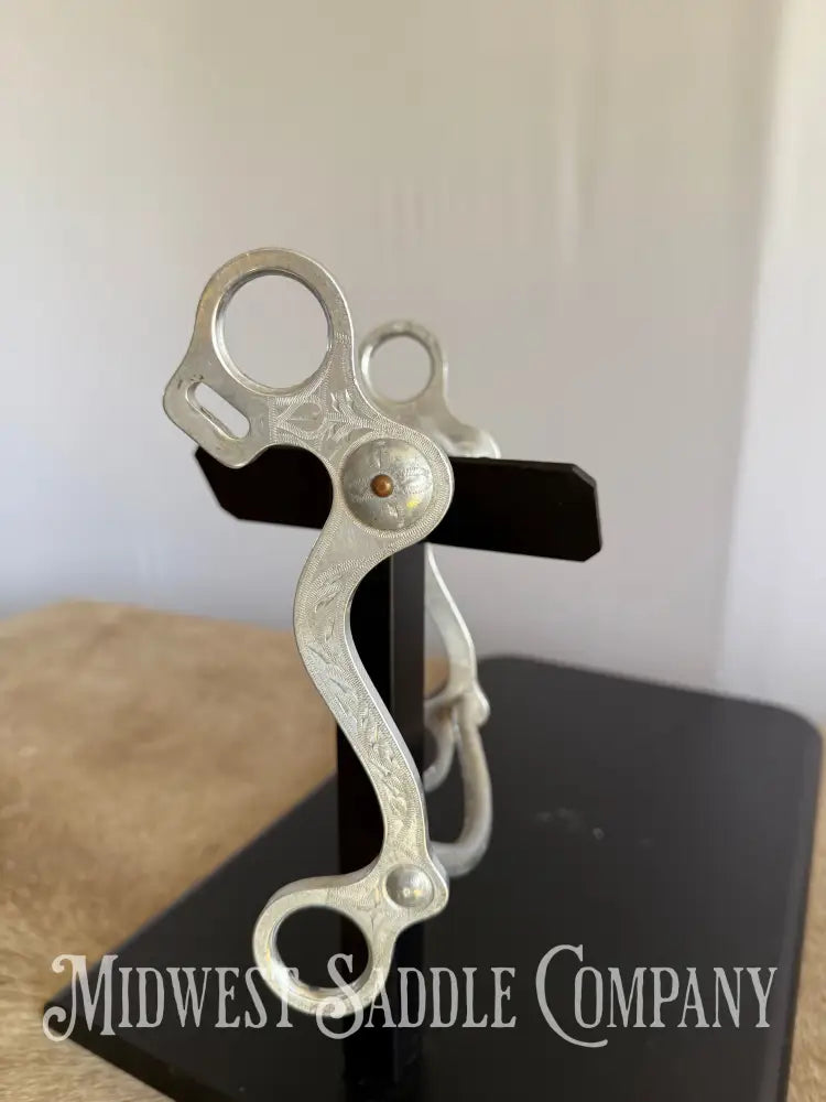 Vintage Crockett Renalde Aluminum Small Port Western Horse Curb Bit Bit