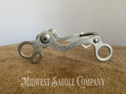 Vintage Crockett Renalde Aluminum Small Port Western Horse Curb Bit Bit
