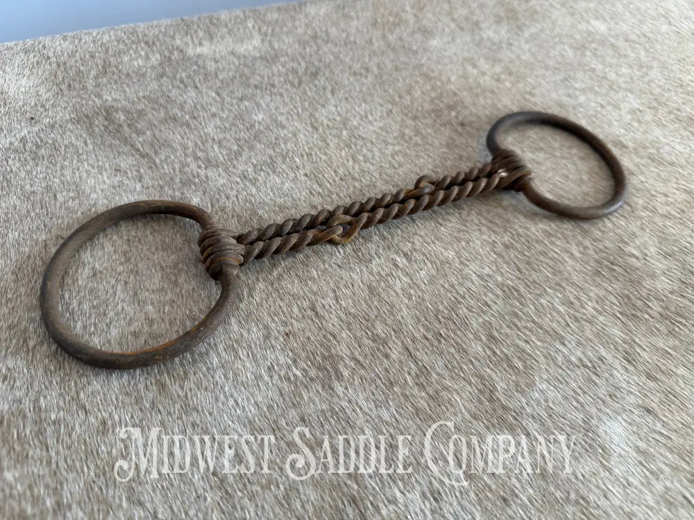 Vintage Double Twisted Wire Snaffle Bit