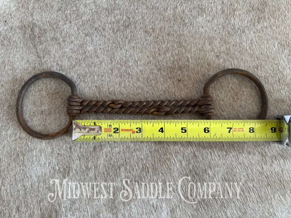 Vintage Double Twisted Wire Snaffle Bit
