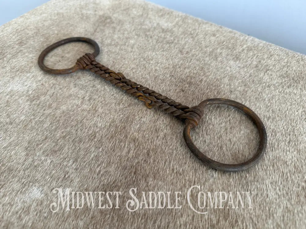 Vintage Double Twisted Wire Snaffle Bit