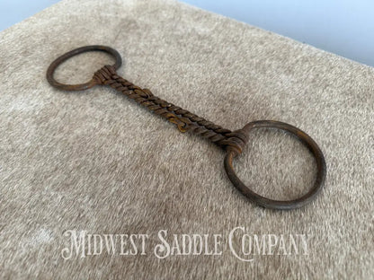 Vintage Double Twisted Wire Snaffle Bit