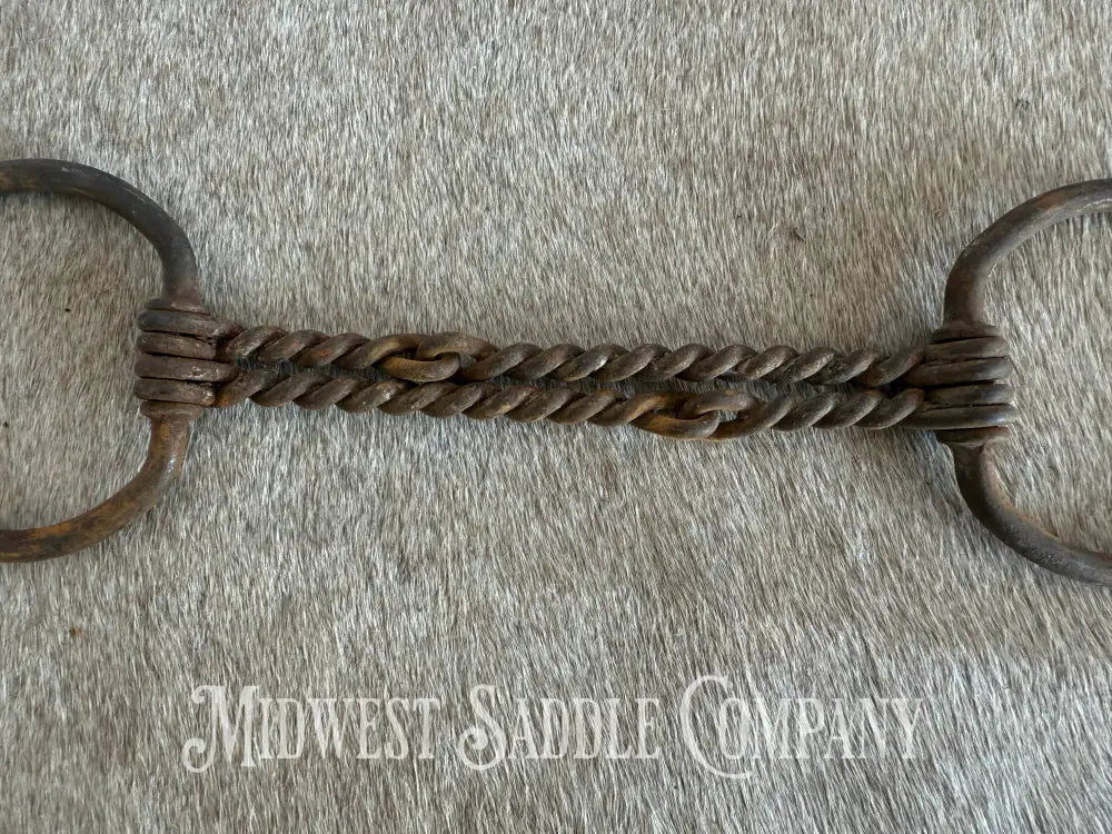 Vintage Double Twisted Wire Snaffle Bit