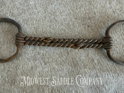 Vintage Double Twisted Wire Snaffle Bit