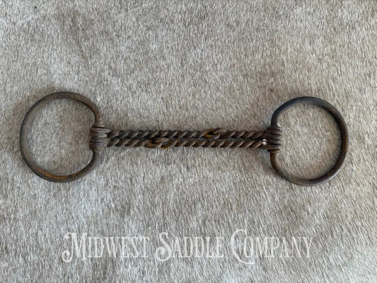 Vintage Double Twisted Wire Snaffle Bit