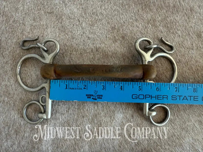 Vintage Harvey Comfort Bar Rubber Mullen Mouth English Horse Bit Bit