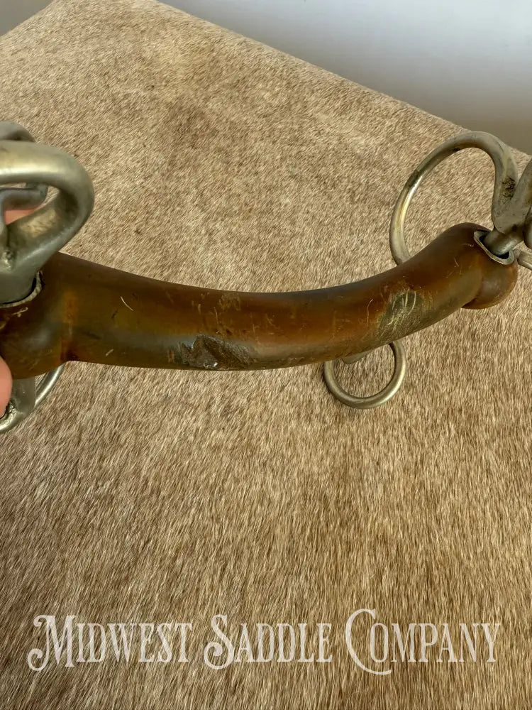 Vintage Harvey Comfort Bar Rubber Mullen Mouth English Horse Bit Bit