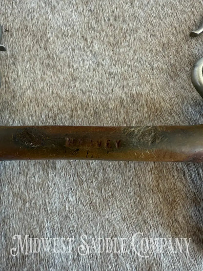 Vintage Harvey Comfort Bar Rubber Mullen Mouth English Horse Bit Bit