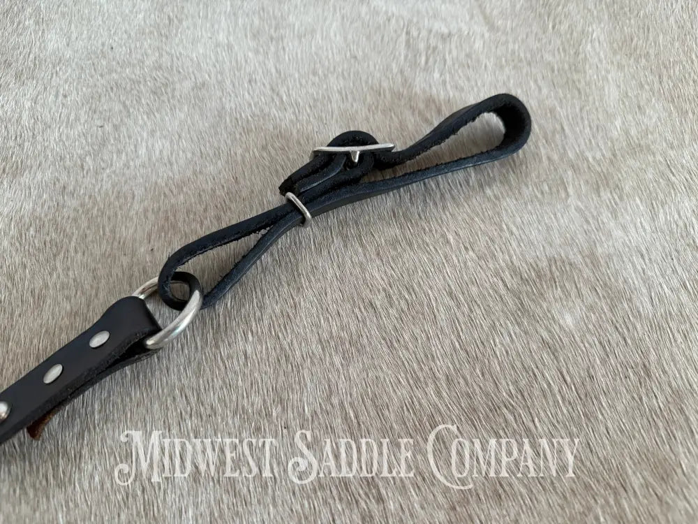 Vintage Pony Studded Dot Leather Breast Collar Breast Collar