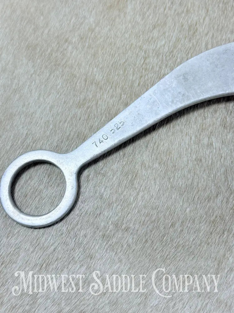 Vintage Reinsman RB Aluminum 740 Sweet Iron Western Port Mouth Bit Engraved Silver Conchos 5” - Bit