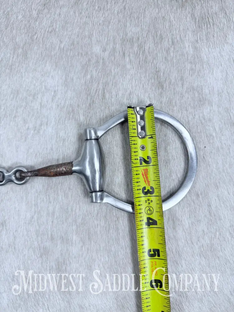 Weaver Pro Series Sweet Iron Dogbone Weighted Snaffle Copper Inlay 5” Bit