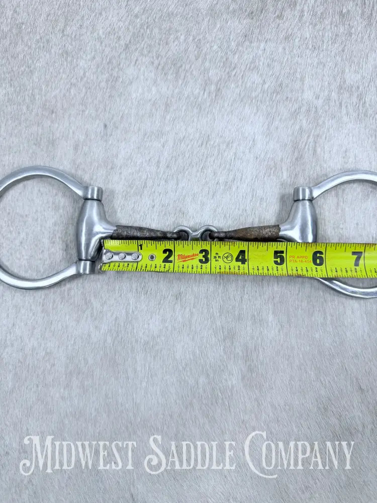 Weaver Pro Series Sweet Iron Dogbone Weighted Snaffle Copper Inlay 5” Bit