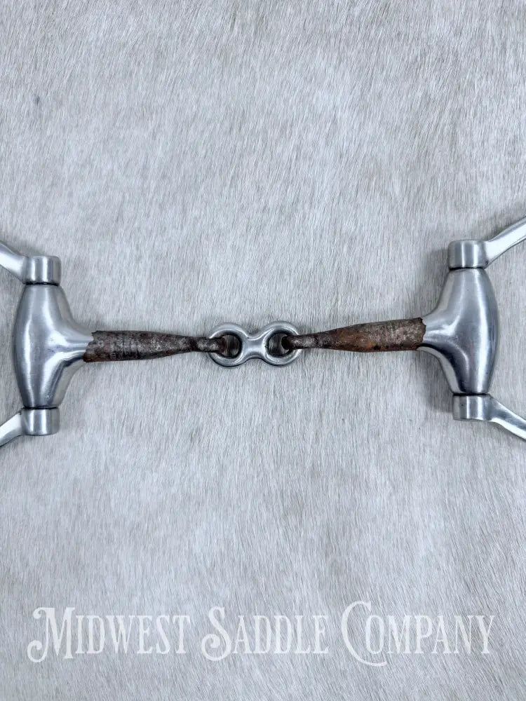 Weaver Pro Series Sweet Iron Dogbone Weighted Snaffle Copper Inlay 5” Bit