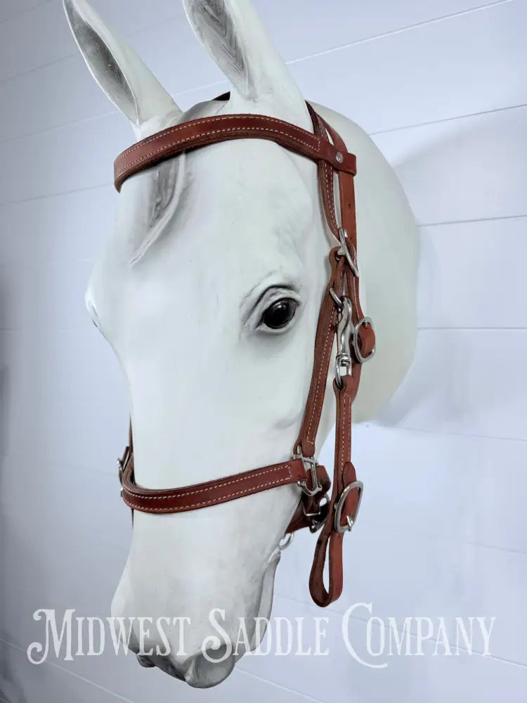 Western Halter Bridle Combination Headstall Full Horse Size - Bridles & Headstalls