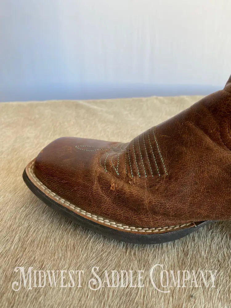 Women’s Ariat 4Lr Western Leather Cowboy Boots Turquoise Stitching - Size 9 B